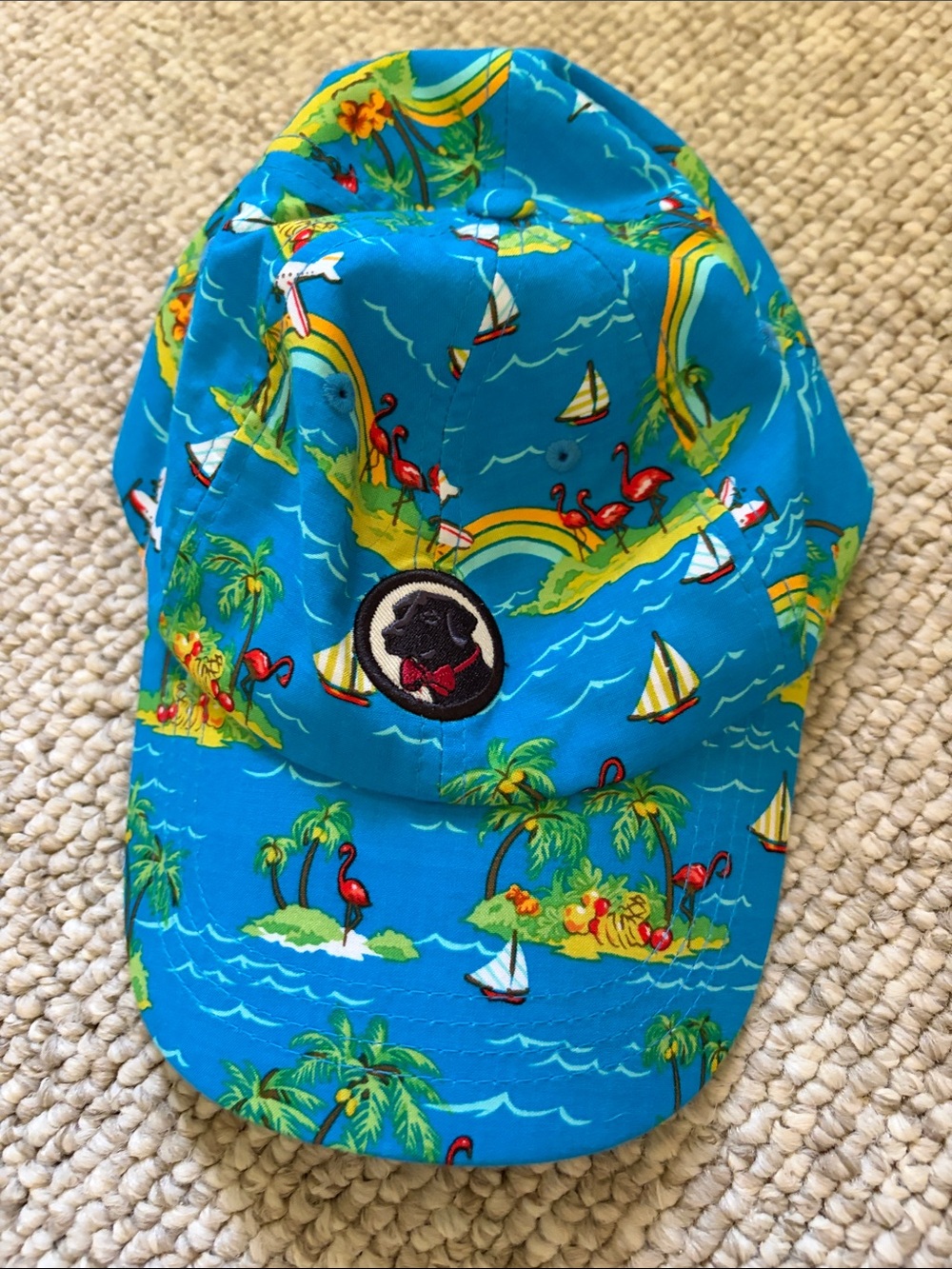 Southern Proper RARE Tropical Print Baseball Cap Flamingo Hawian Hat